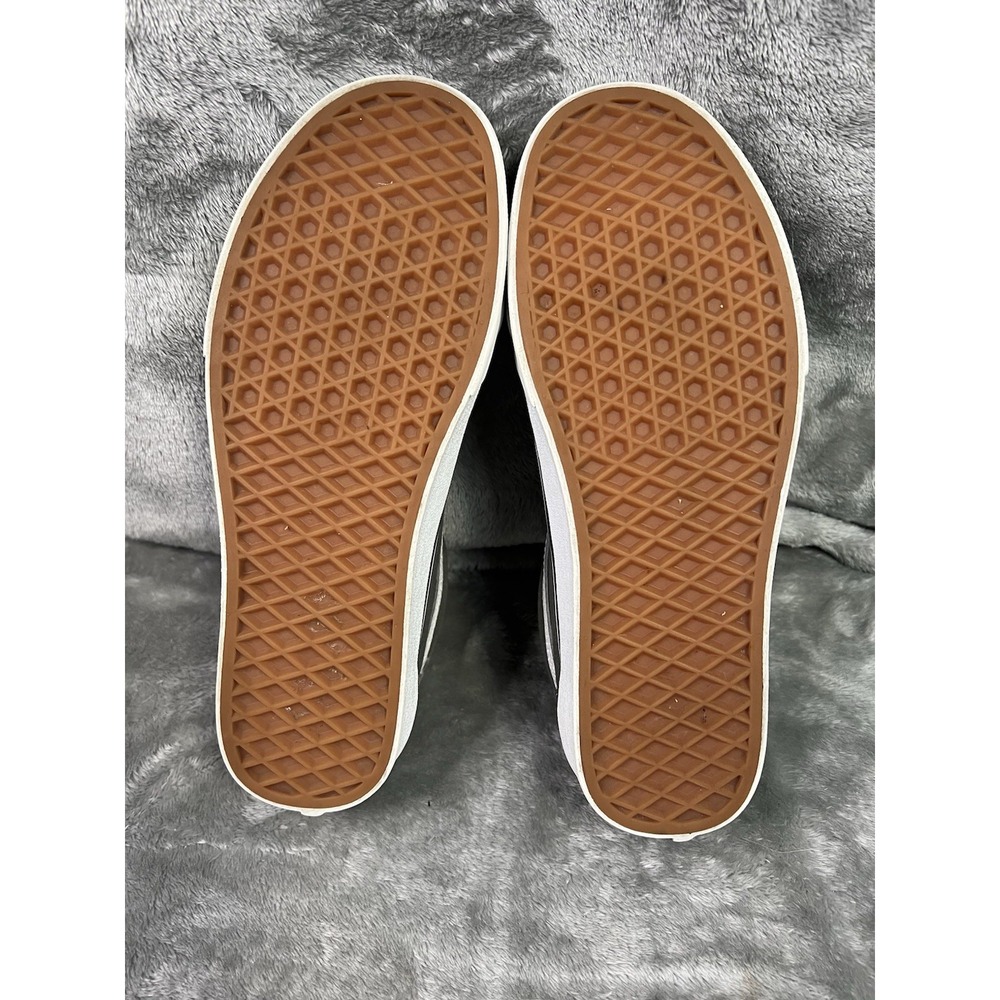 VANS Old Skool Gray/White Canvas Lace-Up Sneakers Round Toe Men's US 7.5 - Picture 8 of 9